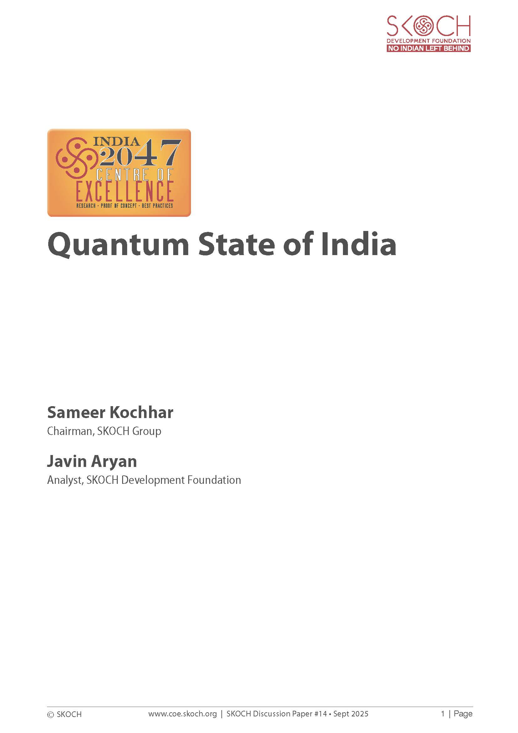 Quantum State of India